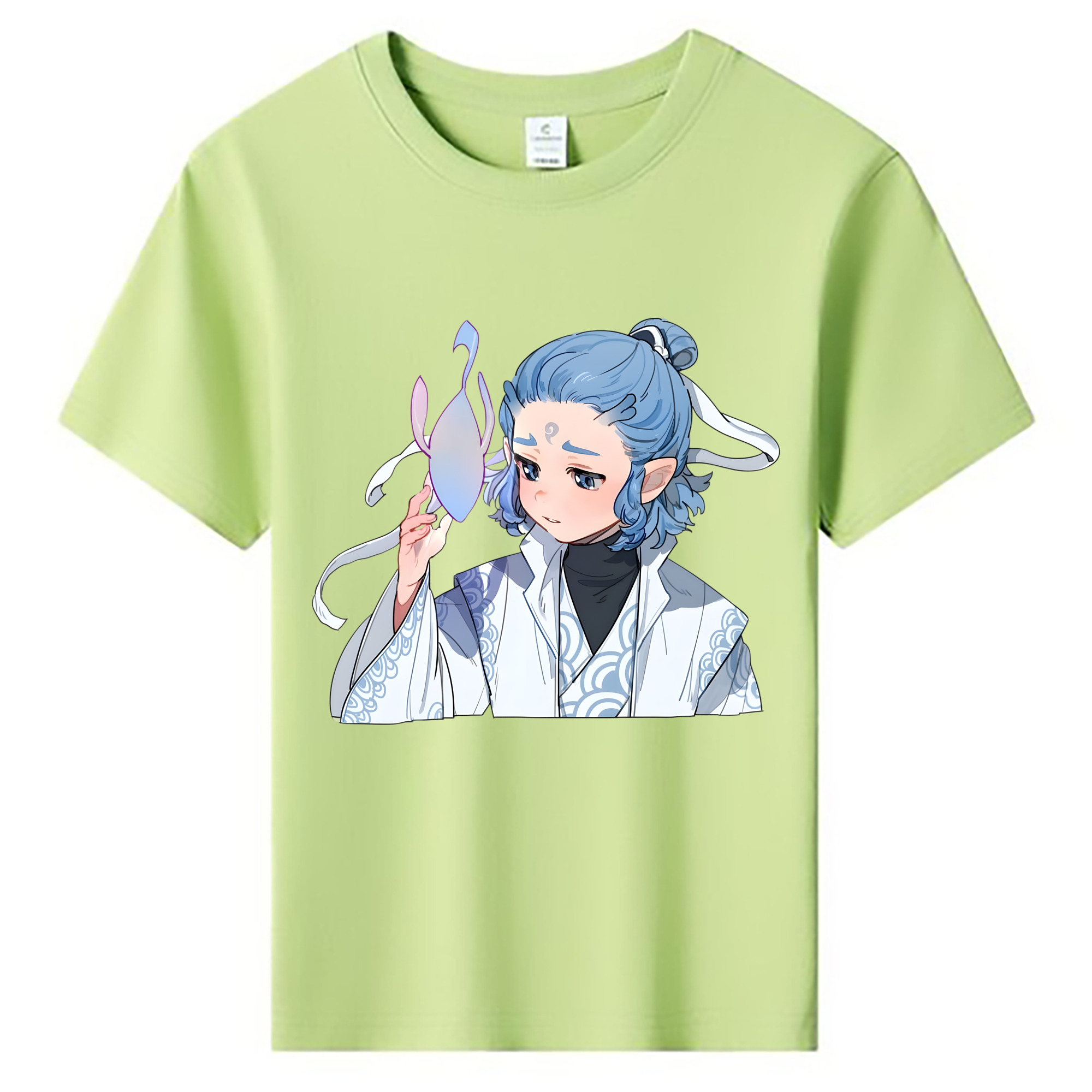（画像用） Ne Zha 2 ナタ 魔童の大暴れ 綿100％キッズTシャツ（フロントプリント）
